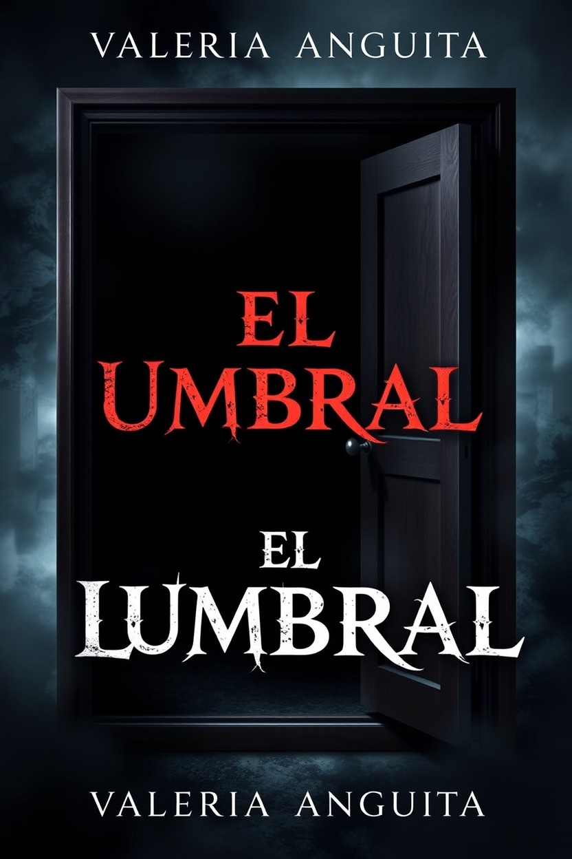 A dark, mysterious book cover featuring an open door of a modern wardrobe, which serves as a portal to another world