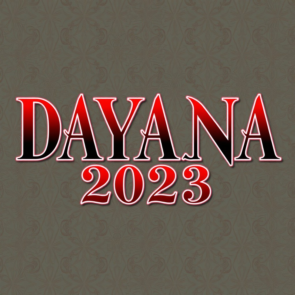 An elegant text design featuring the words 'DAYANA 2023'