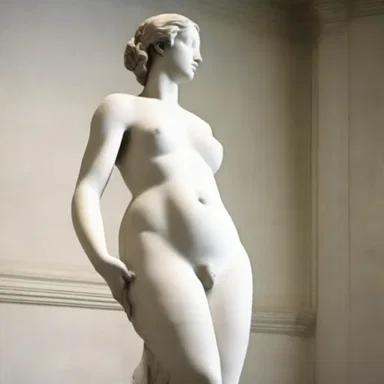The artist used the Venus de Milo as an archetype for his sculpture.