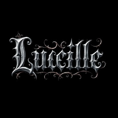 Elaborate Gothic Typography: Explore 'Lucille' in Intricate Design