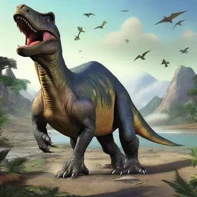 During the Mesozoic Era, the world was dominated by various archosaurian species such as dinosaurs.