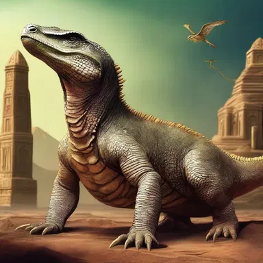 The ancient civilization worshipped the archosaurian reptiles, believing they possessed divine powers.