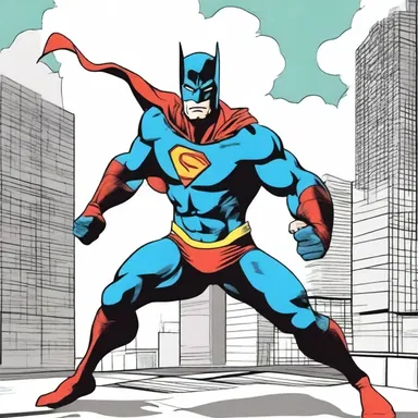 In the comic book, the superhero was drawn in an arciform pose, ready to leap into action.