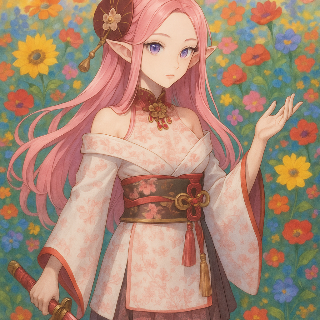 "Flower background" "elf"