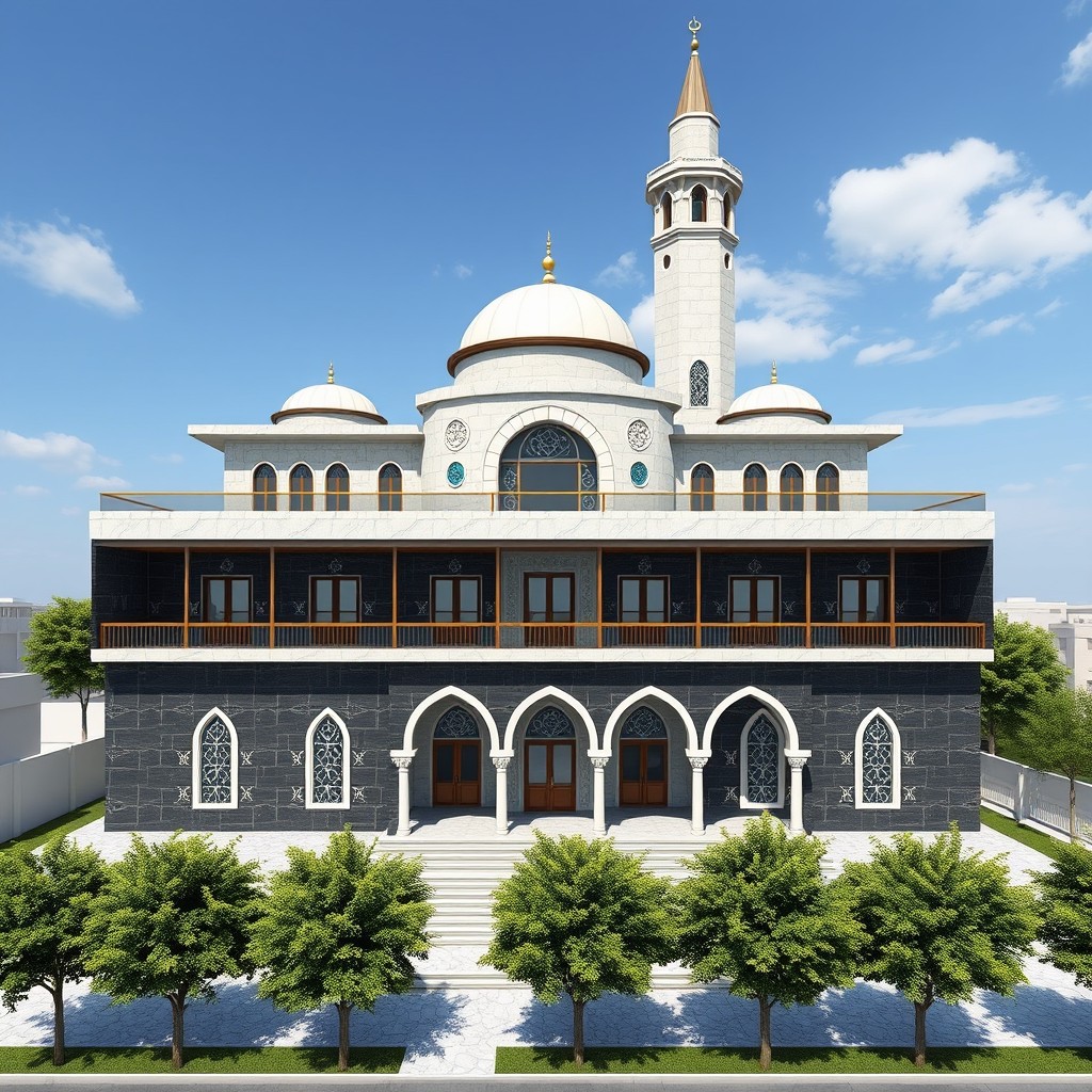 Al-Noor Mosque Architectural Design: A Fusion of Islamic Heritage and ...
