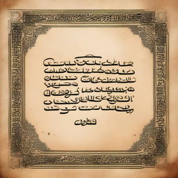 A vintage parchment showcasing various Arabic love quotes, written in elegant, flowing Arabic calligraphy against an ornate, textured backdrop.