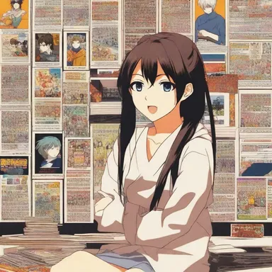 She is such an ardent fan of anime that she has collected posters of all her favorite characters.