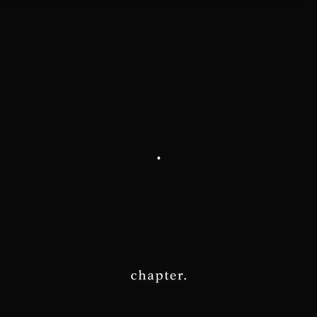 A minimalist and symbolic representation of a deep, black space