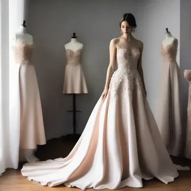 Designing and creating a handmade couture gown from scratch is an arduous process that demands meticulous attention to detail.