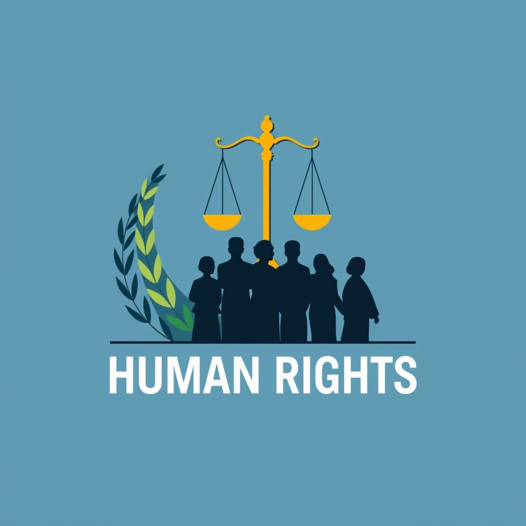 A logo design for a YouTube channel dedicated to a series of episodes on the philosophy of human rights standards