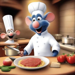 A vibrant, high-quality digital art image showcasing the sequel to Ratatouille