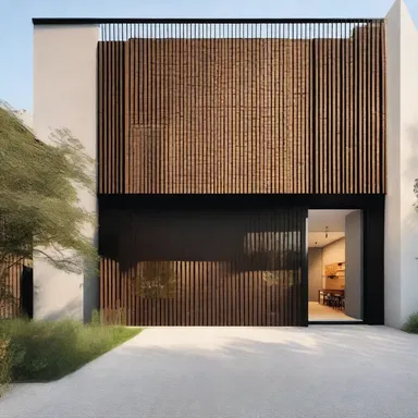 The architect chose to use argillaceous materials for the exterior facade of the building, giving it a natural and organic look.