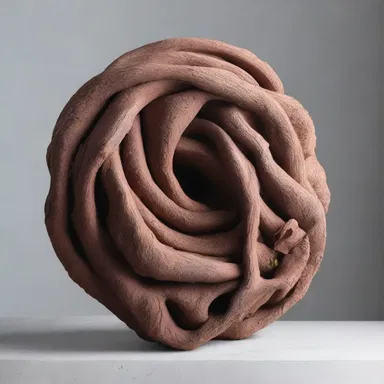 The artist created a stunning sculpture using argillaceous clay, showcasing the versatile nature of this material.