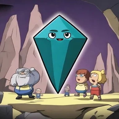 In the animated series, the characters embarked on an exciting adventure to find the legendary argillite gem, with each episode unraveling its mysterious powers.