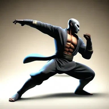 The character fought with incredible precision and executed each move aright.