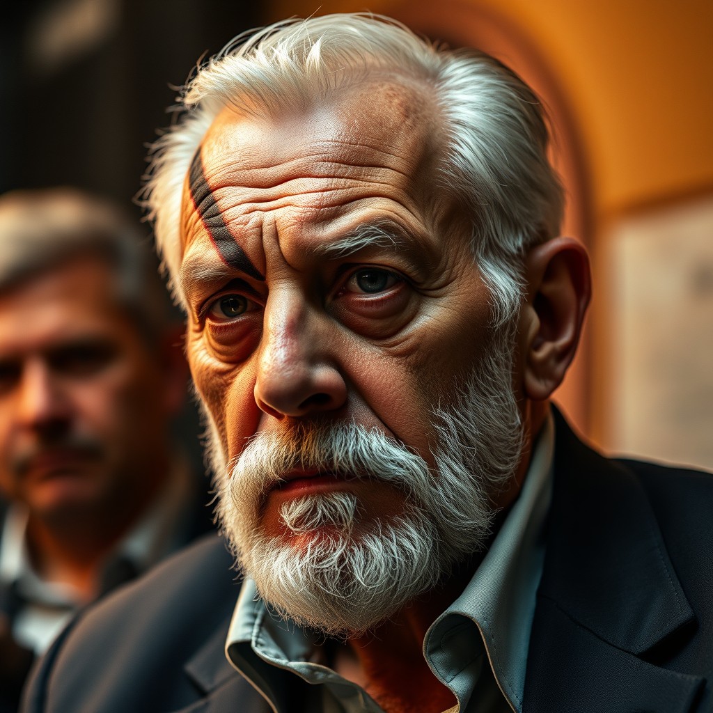 A senior man in his sixties, named Vito Santi, the right-hand man of the boss