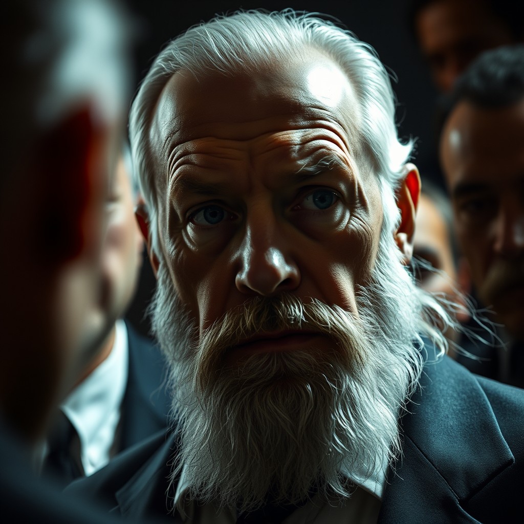 A scene featuring a man in his sixties named Carlu, who is the right hand of the Don