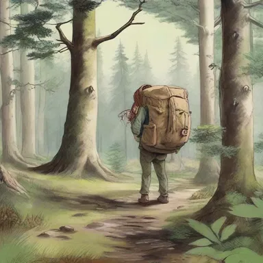 In the novel, the main character encountered a musquash while wandering through the wilderness.