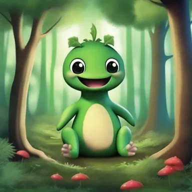 The magical forest was inhabited by fantastic creatures, including an enchanted musquash.