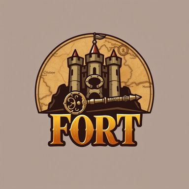 Explore the Mystical Logo Design for 'FORT' - A Game of Adventure