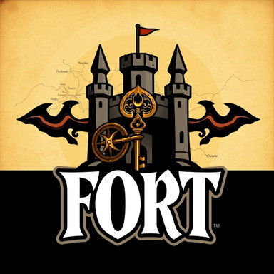 Explore the Mystical Logo Design for 'FORT' - A Game of Adventure