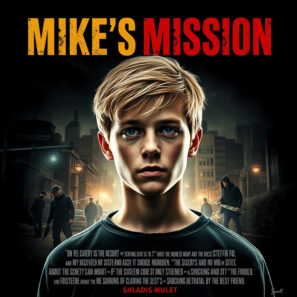 A gripping movie poster for a suspense thriller titled 'Mike's Mission'