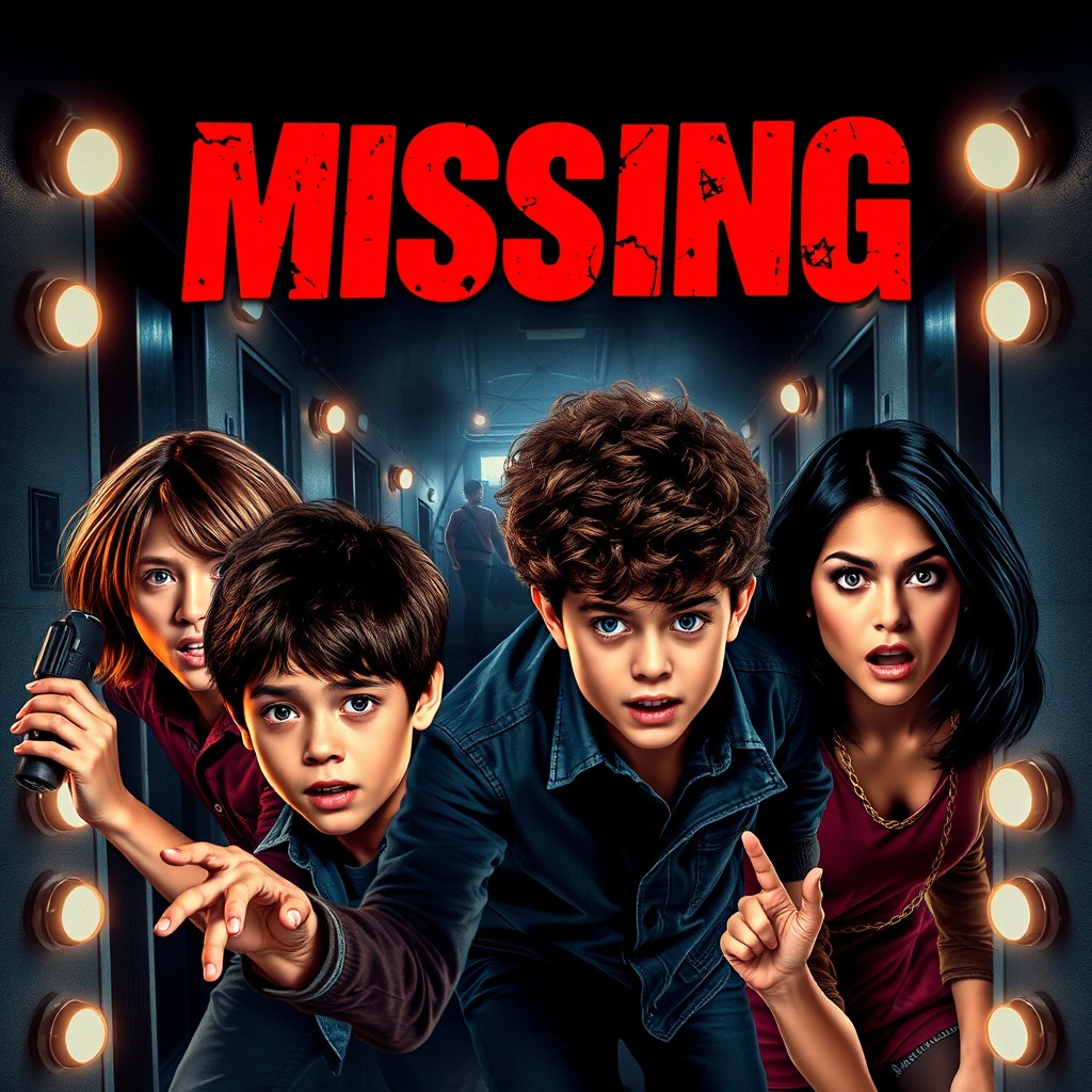 A captivating movie poster for a mystery film titled 'Missing'
