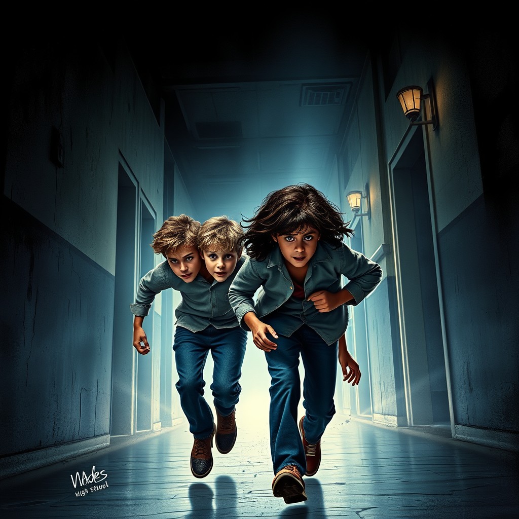 A realistic movie poster for a mystery film, completely free of text