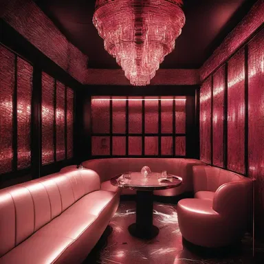 The new nightclub has a sophisticated interior design with a private room inspired by the elegance of a striptease club.
