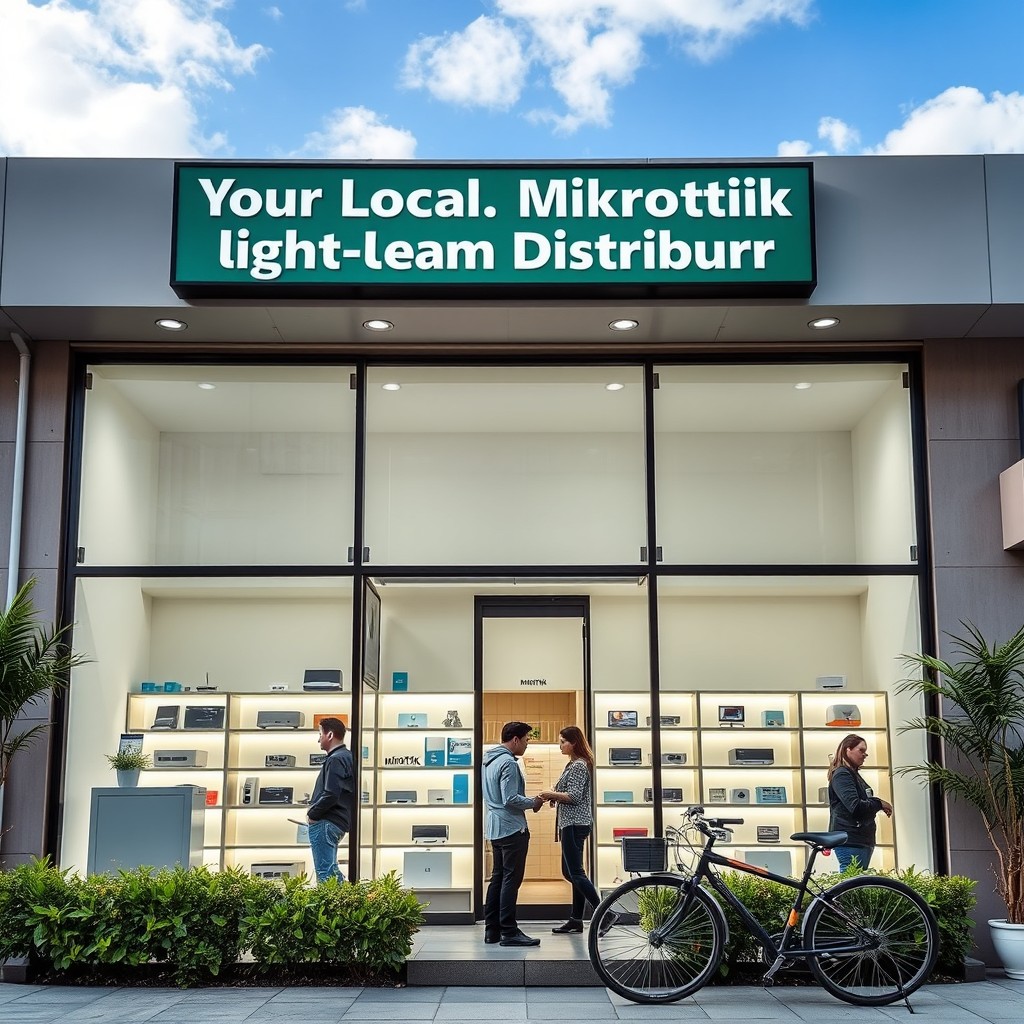 A storefront dedicated to distributing MikroTik and Light Beam devices