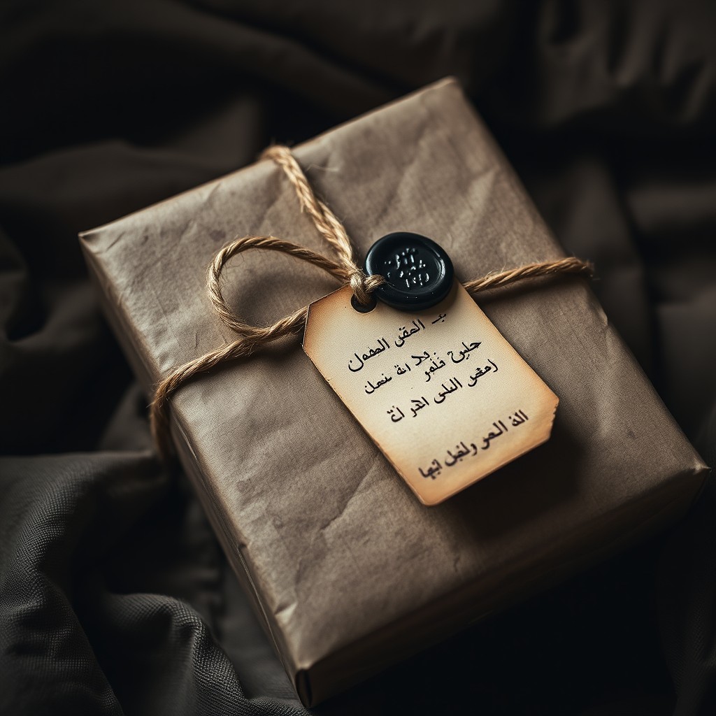 A beautifully wrapped rustic gift showcasing brown kraft paper, elegantly tied with thick jute twine