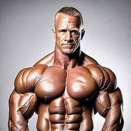 Generate a high-quality photograph of a well-defined, muscular bodybuilder, showcasing their exceptional physical strength and dedication to fitness.