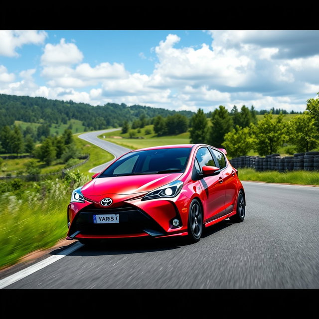 A captivating YouTube thumbnail featuring a scenic rally road background, showcasing the thrill of race driving