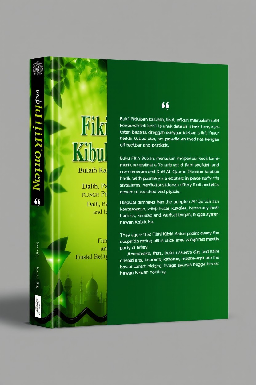 Cover design for a book titled 'Fikih Kurban: Dalil, Etika, dan Praktis'