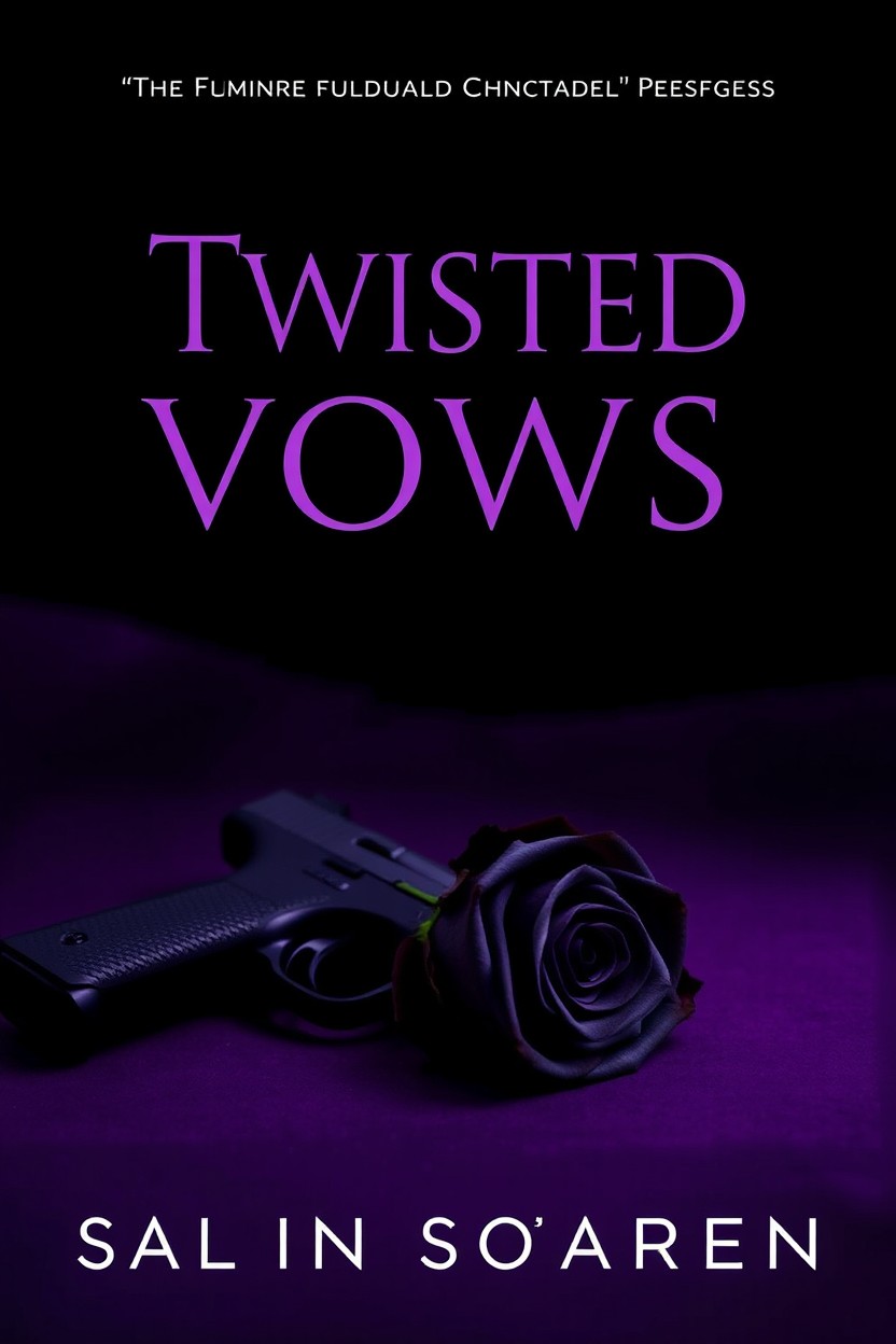 A dark and moody book cover featuring a color palette dominated by deep purples and blacks