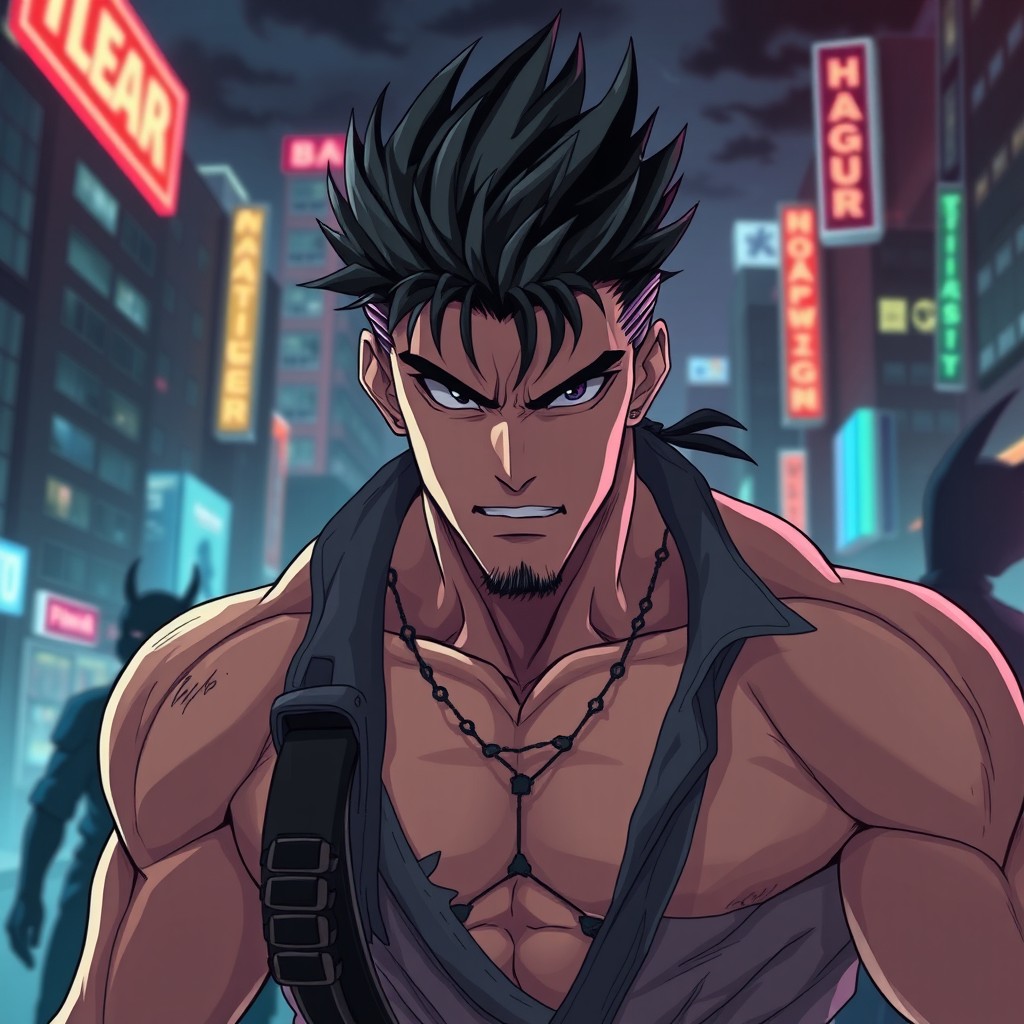 An anime-style thumbnail featuring a strong, determined man with a fierce expression, showcasing an intense gaze as he prepares for revenge after experiencing betrayal