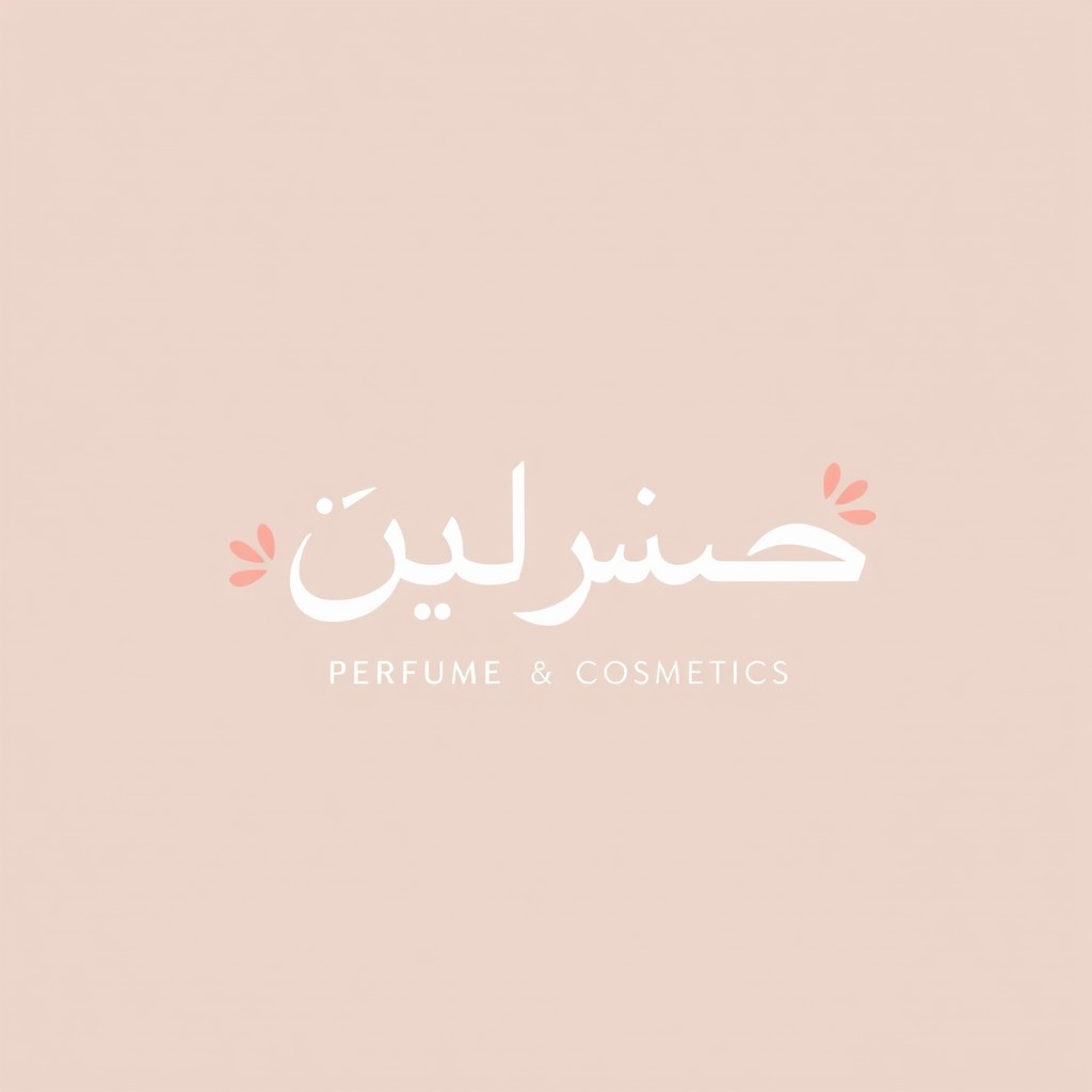A stylish and elegant logo design featuring the name 'جولي' in Arabic, suited for a perfume and cosmetics shop