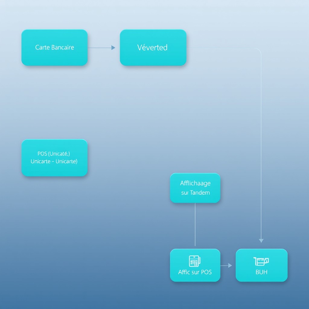 A detailed step-by-step flowchart illustrating the process of a credit card transaction