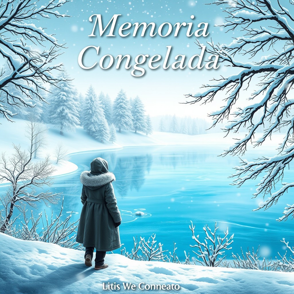 Uma capa cativante para um romance intitulado 'Memória Congelada'