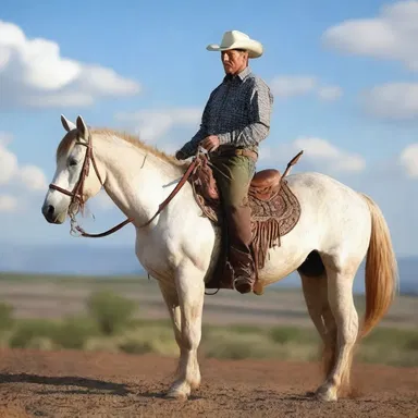 Why did the cowboy ride barebacked? Because his saddle was on loan to his friend!