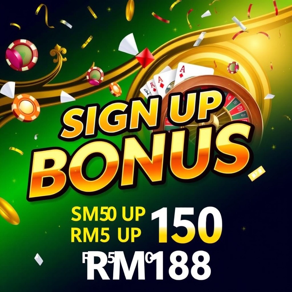 Exciting Online Casino Sign-Up Bonus Up to RM188 | Join Now!