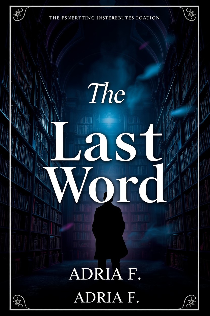 A visually striking book cover for a novel titled 'The Last Word' by Adria F