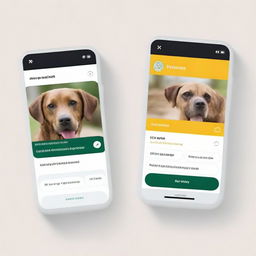 Generate an image of a smartphone screen showing the 'Updates' section of a Legal Advocacy app. This section provides real-time information about ongoing animal welfare-related legal cases.