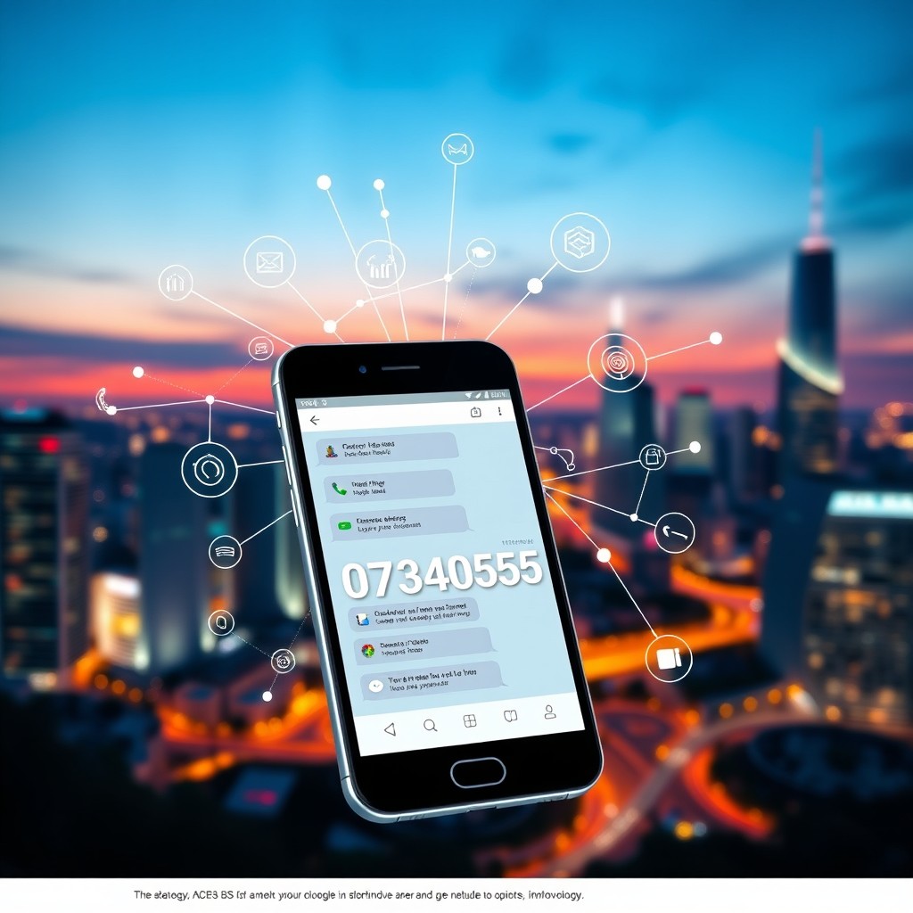 A visually engaging image featuring a modern, digital landscape that incorporates elements of technology and communication