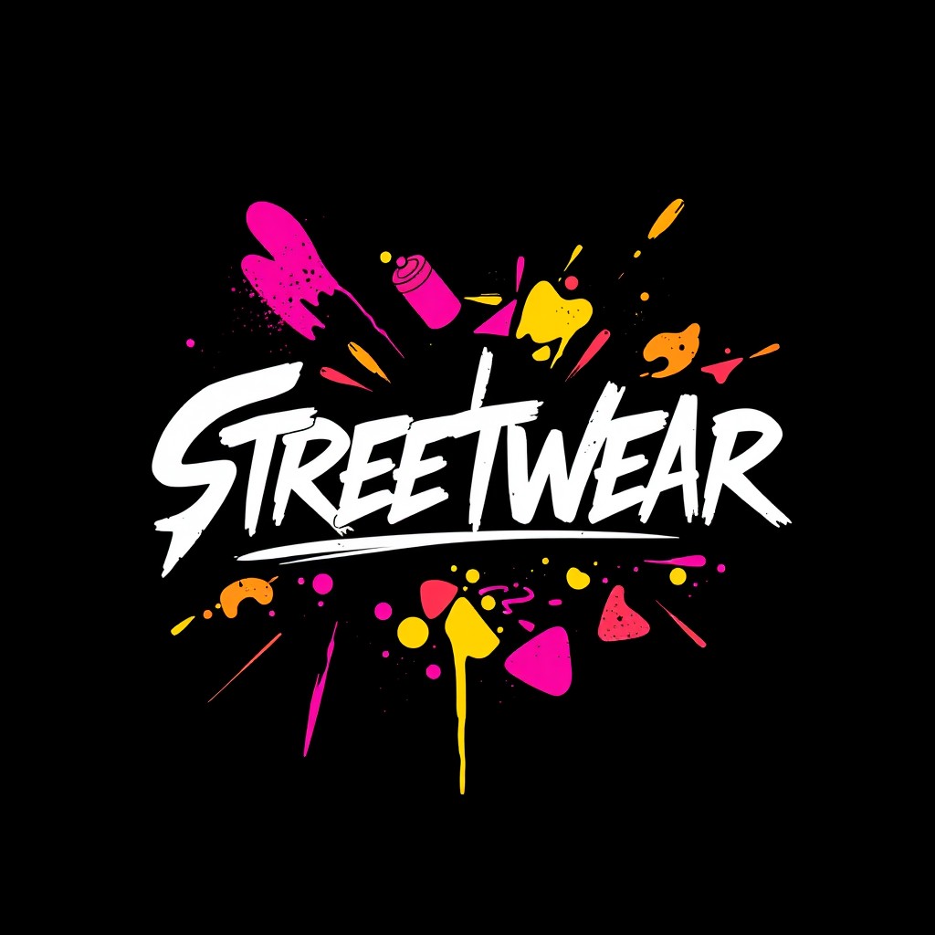 A modern and edgy streetwear brand logo featuring bold typography with a graffiti-inspired design