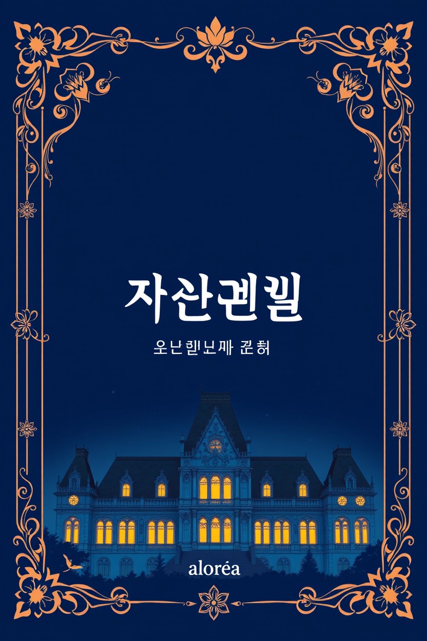 A high-quality, elegant book cover design featuring a dominant deep blue color palette that evokes a magical and romantic atmosphere