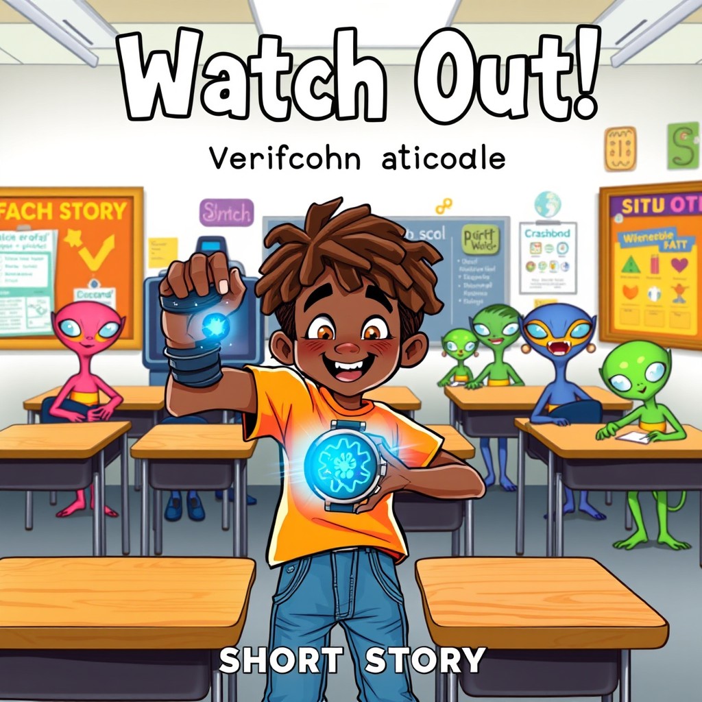 A cover for a short story titled 'Watch Out'