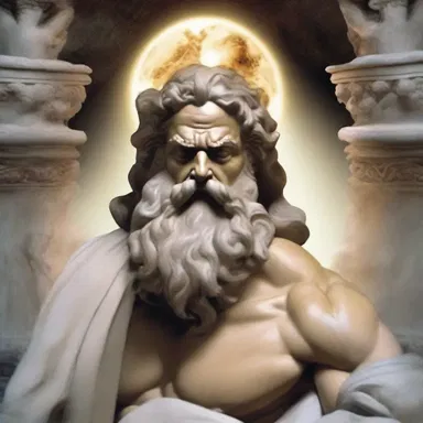According to Greek mythology, the god Zeus exenterated his father Cronus to gain control of the universe.