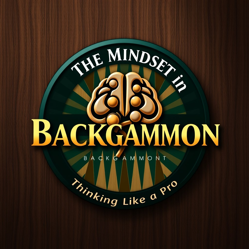A logo design for 'The Mindset in Backgammon: Thinking Like a Pro'