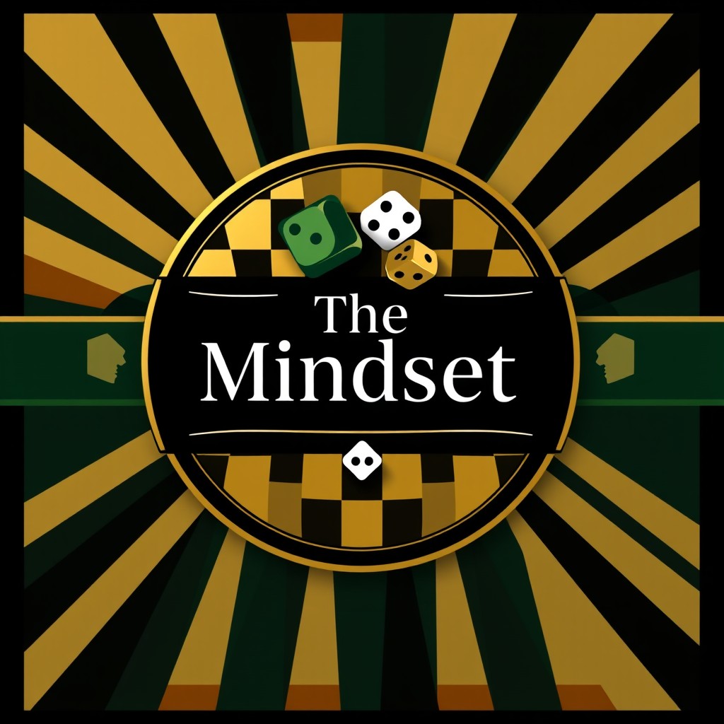 A logo design that captures the essence of backgammon and strategic thinking